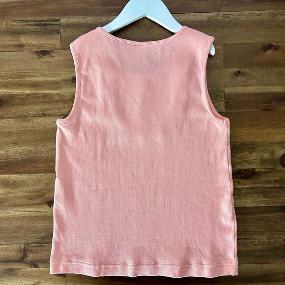 Wildflowers Best Day Ever Blushing Miley Tank Top Sleeveless Ribbed Knit 14 - Picture 6 of 9